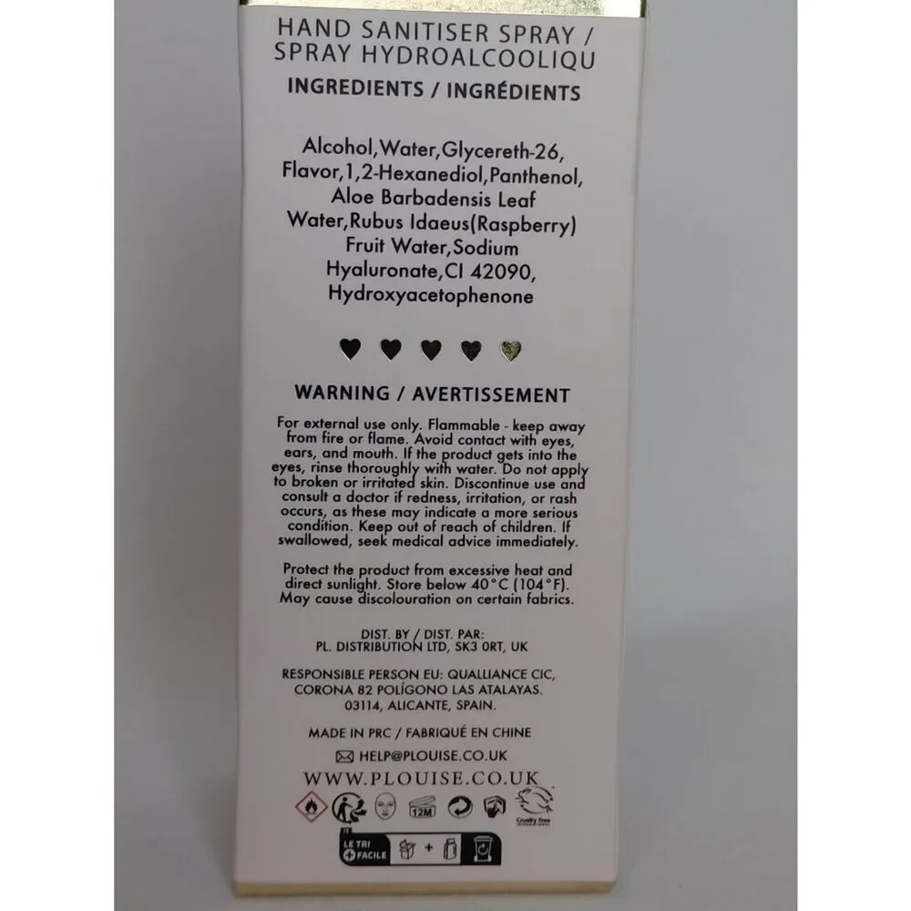 P.Louise - Clean Hearted Hand Cleansing Spray - Blue Raspberry